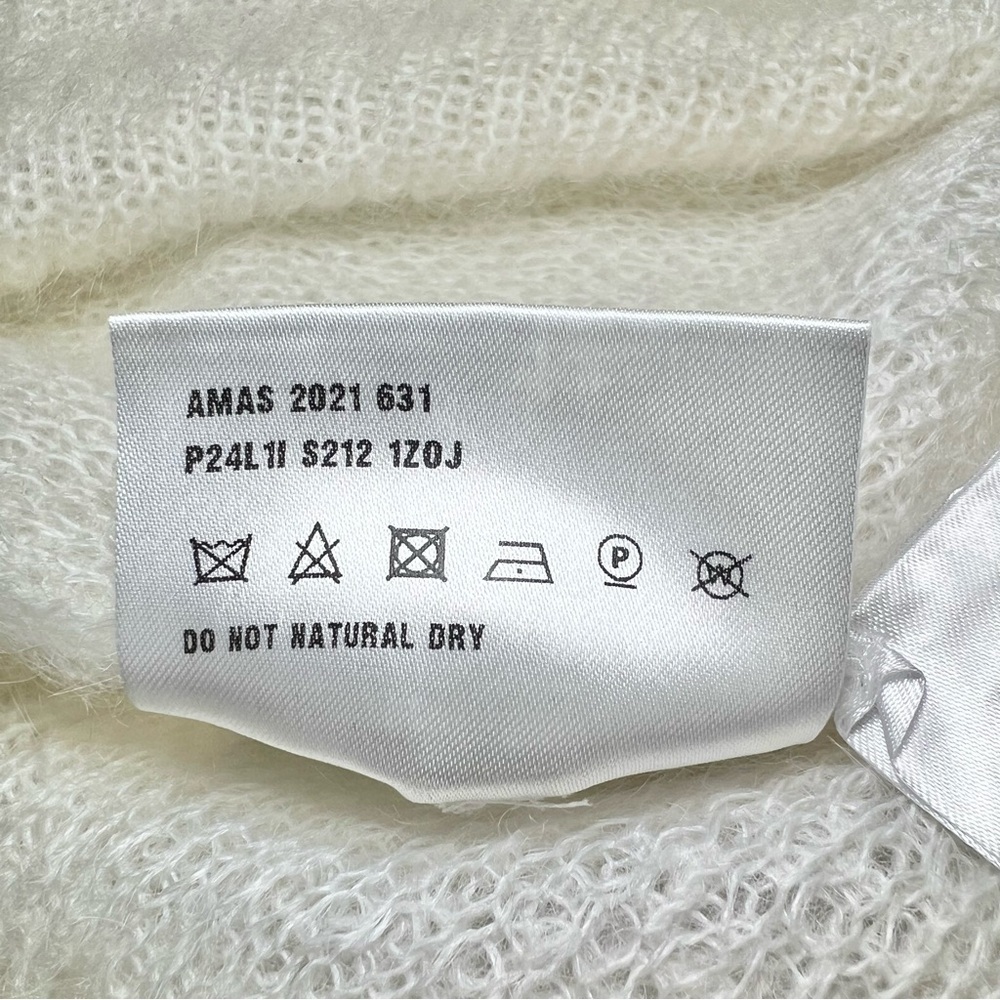 Prada Mohair Knit Polo Shirt in Ivory - Picture 6 of 10
